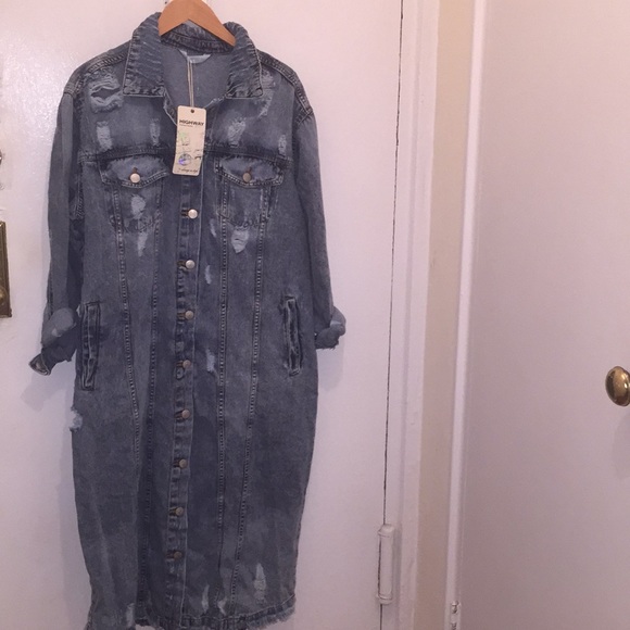 highway jeans long denim jacket